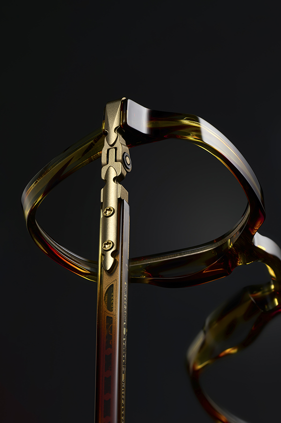 eyeglass with dark glass