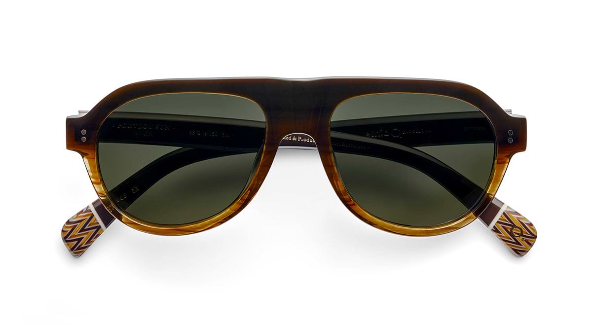 Etnia Vintage Collection Portbou Sun Sunglasses in Green Etnia Barcelona Cooper Sun Sunglasses: BKBL, BLBX, HVBL  main image 4
