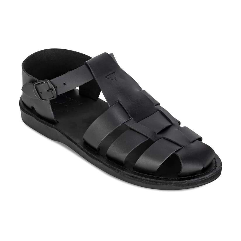 Daniel - Closed Toe Sandal | Black Nubuck