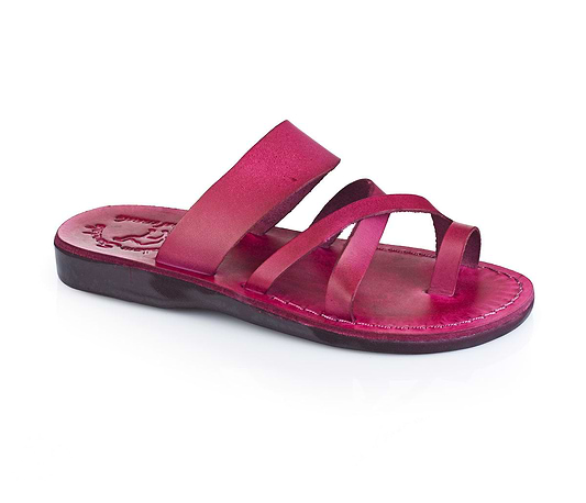 The Good Shepherd - Leather Toe Loop Sandal | Violet