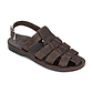 Michael Brown Nubuck Leather Sandal - Side View
