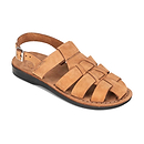 Michael - Slingback Leather Fisherman Sandal | Honey Nubuck