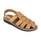 Michael Tan Nubuck Leather Sandals - Side View
