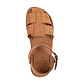 Gemma - Leather Adjustable Strap Sandal | Camel Brown Nubuck