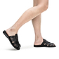 Sailor - Leather Braided Mule Slide | Black