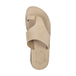 Petra - Leather Toe Strap Sandal | White Nubuck