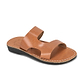 June - Leather Side Strap Sandal | Tan