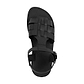 Mikayla - Open Toe Fisherman-Style Sandal | Black