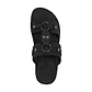 The Wayfarer - Bold Leather Ring Sandal | Black Nubuck