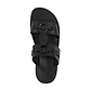 The Wayfarer - Bold Leather Ring Sandal | Black