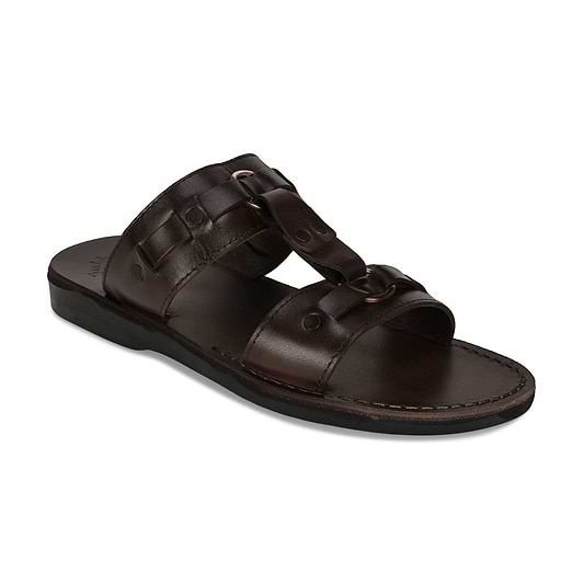 The Wayfarer - Bold Leather Ring Sandal | Brown