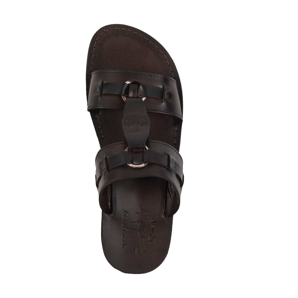 The Wayfarer - Bold Leather Ring Sandal | Brown