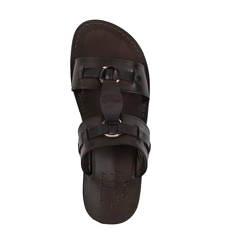 The Wayfarer - Bold Leather Ring Sandal | Brown