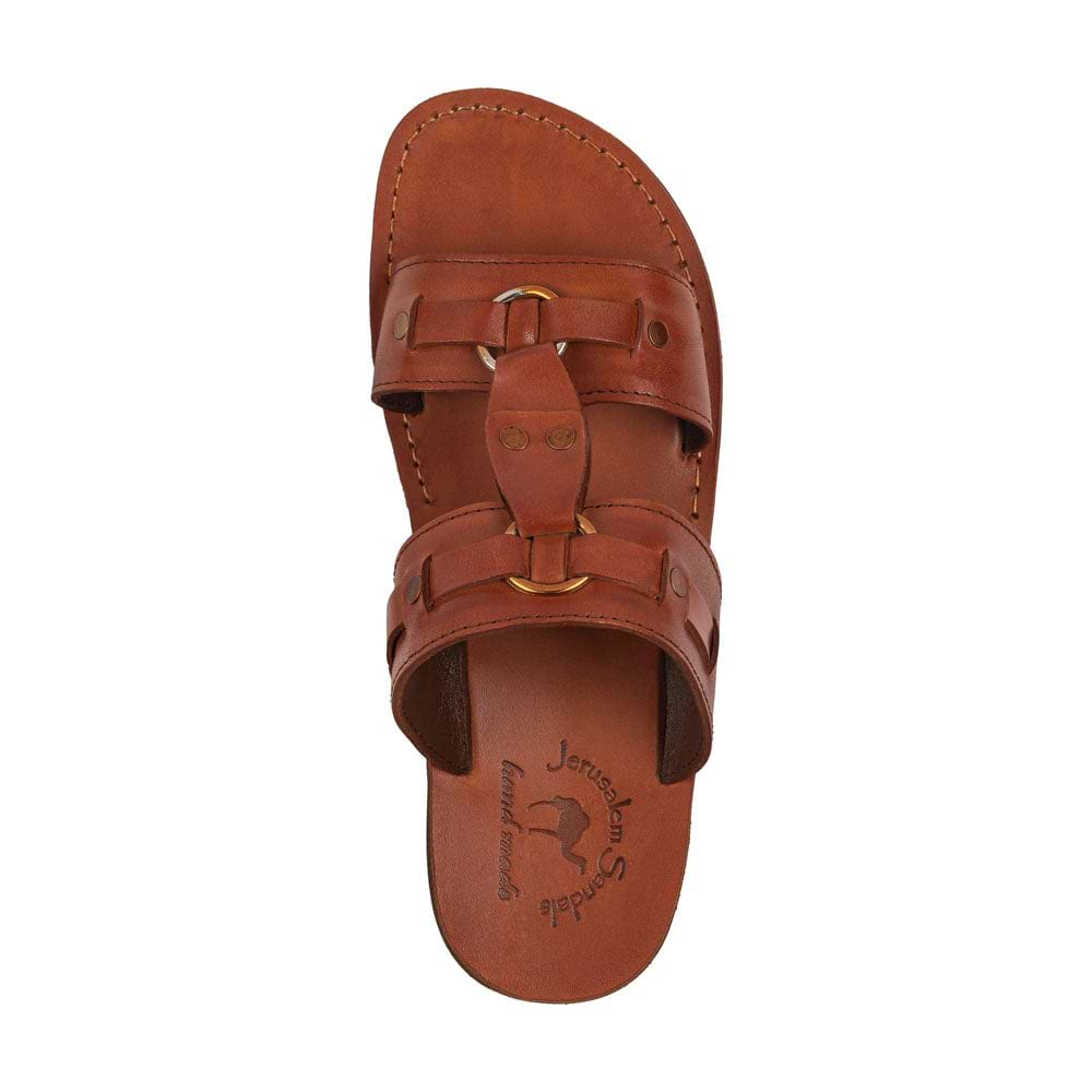 The Wayfarer - Bold Leather Ring Sandal | Honey