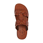 The Wayfarer - Bold Leather Ring Sandal | Honey