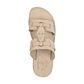 The Wayfarer - Bold Leather Ring Sandal | White Nubuck