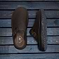 Sawyer - Leather Clog-Toe Sandal | Brown Nubuck