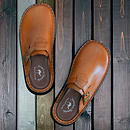Sawyer - Leather Clog-Toe Sandal | Honey