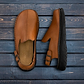 Anchor - Back-Strap Leather Clog | Honey