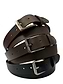 The Jericho Belt - Classic Black Leather Belt | Silver