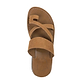 The Good Shepherd - Leather Toe Loop Sandal | Tan Nubuck