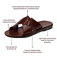 Asher - Leather Slide On Sandal | Brown