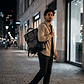 Unisex Leather Backpack | Black