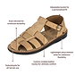 Daniel - Leather Fisherman Sport Sandal | Yellow Nubuck