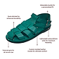 Daniel - Leather Fisherman Sport Sandal | Turquoise