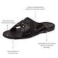 Jesse - Leather Woven Strap Sandal | Black