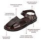Kai - Leather Shielded Sandal | Brown