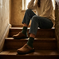 Nomad - Front Seam Suede Leather Clog | Honey Suede