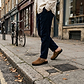 Nomad - Front Seam Suede Leather Clog | Honey Suede