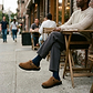 Nomad - Front Seam Suede Leather Clog | Honey Suede