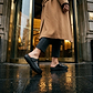 Sawyer - Leather Clog-Toe Sandal | Black