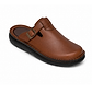 Sawyer - Leather Clog-Toe Sandal | Brown
