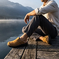 Sawyer - Leather Clog-Toe Sandal | Tan Nubuck