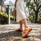 The Good Shepherd - Leather Toe Loop Sandal | Orange