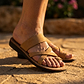 The Good Shepherd - Leather Toe Loop Sandal | Yellow Nubuck