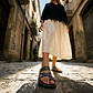 The Good Shepherd - Leather Toe Loop Sandal | Grey