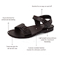 The Original - Leather Adjustable Buckle Sandal | Black