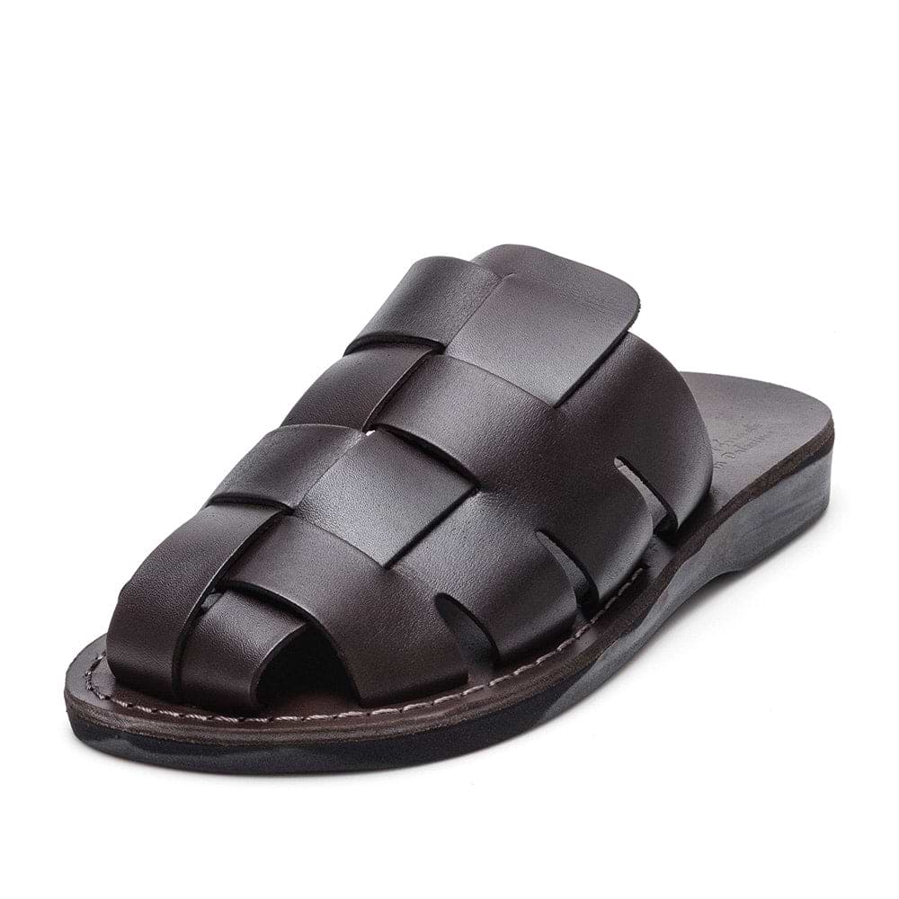 mens closed toe leather dress sandals Jerusalem | Sailor - Braided Mule Slide | Brown Color:INDIGO911 Silk Champagne Bridesmaid Dresses Discover the Sailor mule beachwear_bought-together