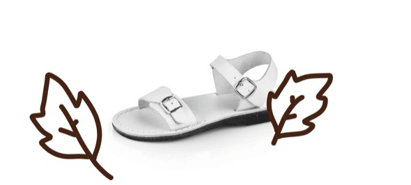 jerusalem sandals with natural ingredients