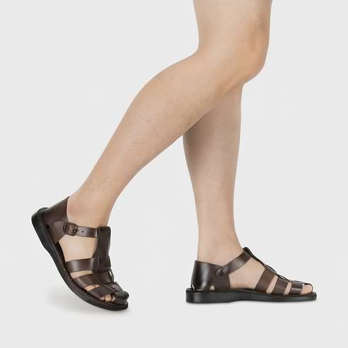 Daniel - Leather Fisherman Sport Sandal | Brown
