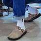 Sawyer - Leather Clog-Toe Sandal | Olive Nubuck