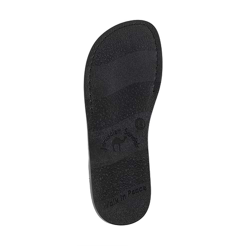 Adam - Caged Leather Slide Sandal | Brown