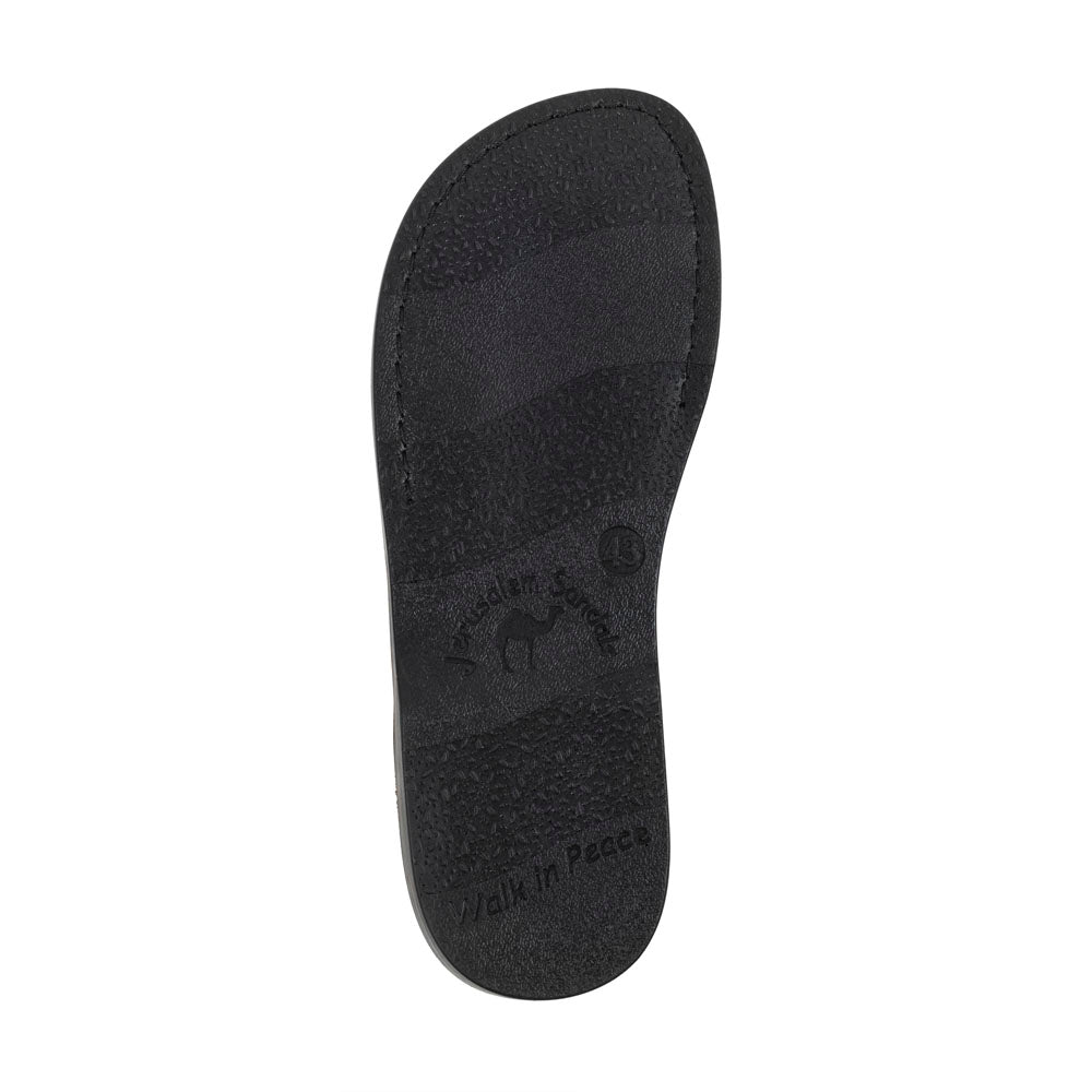 Barak - Leather Closed Toe Sandal | White