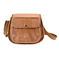 Cross Body Purse brown, handmade leather bag - inside View