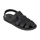 Michael Blackk Nubuck closed toe leather sandal - front view