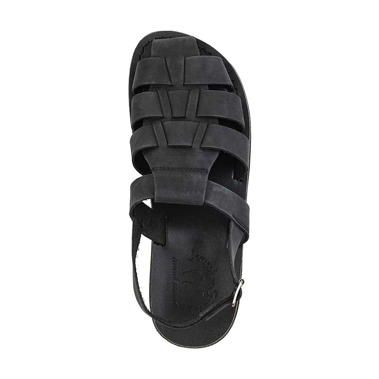 Michael Blackk Nubuck closed toe leather sandal - top view